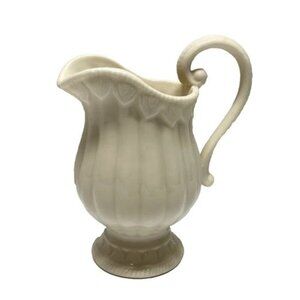 Vintage I. Godinger & Co. Small Pitcher Decorative 5-Inch Ivory Porcelain Mint